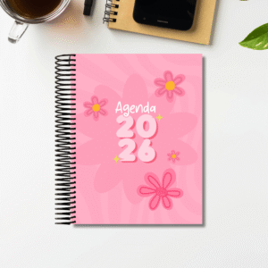Agenda Personalizada Flores 2 2026 ESPIRAL